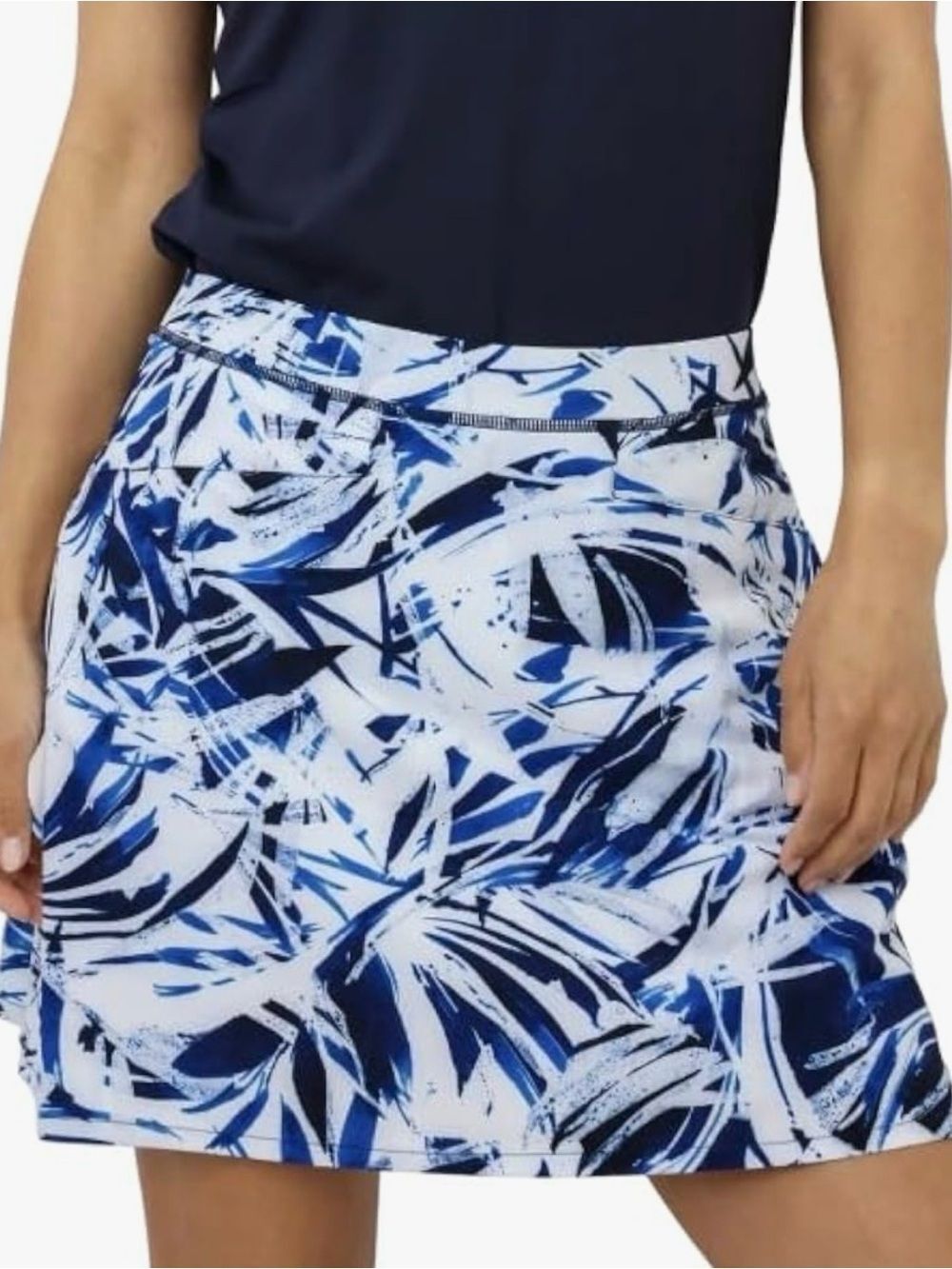 Ralph Lauren RLX Exploded Palm Aim 4 Way 17 Inch Stretch Golf Skort, NWT